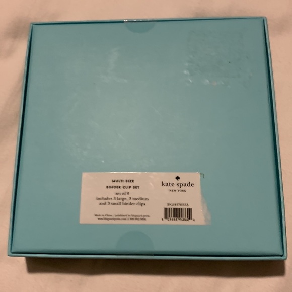 Kate Spade ♠️ Binder Clip Set - Picture 10 of 11